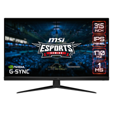 MSI Monitor GAMING G321Q LED 31,5" WQHD 2560x1440, IPS, 16:9, 1200:1 CR, 300cd/m2, 1ms, 170Hz, DP, HDMI, Black
