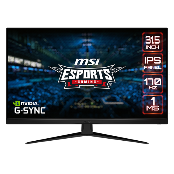 MSI Monitor GAMING G321Q LED 31,5" WQHD 2560x1440, IPS, 16:9, 1200:1 CR, 300cd/m2, 1ms, 170Hz, DP, HDMI, Black
