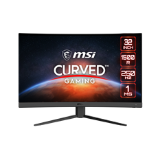 MSI Monitor GAMING G32C4X Ívelt VA LED 31,5" FHD 1920x1080, 16:9, 3000:1 CR, 300cd/m2, 1ms, 250Hz, DP, HDMI