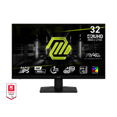 MSI Monitor GAMING MAG 322URDF E16 32" UHD, 3840x2160, 320/160Hz IPS, 440cd/m2, 1 ms, HDMI, DP, USB-C, Black
