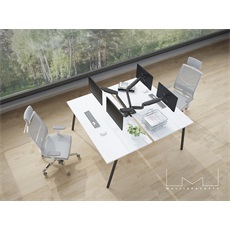 MULTIBRACKETS 2 karos asztali konzol, M Deskmount Gas Spring Dual Black (15-30", max.VESA: 100x100 mm, 9 kg)