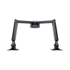 MULTIBRACKETS 2 karos asztali konzol, M Deskmount Gas Spring Dual Black (15-30", max.VESA: 100x100 mm, 9 kg)