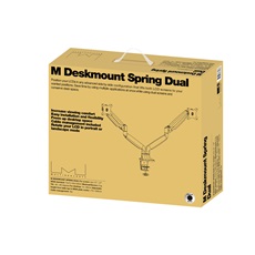 MULTIBRACKETS 2 karos asztali konzol, M Deskmount Gas Spring Dual Black (15-30", max.VESA: 100x100 mm, 9 kg)