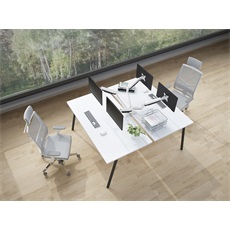 MULTIBRACKETS 2 karos asztali konzol, M Deskmount Gas Spring Dual White (15-27", max.VESA: 100x100 mm, 9 kg)