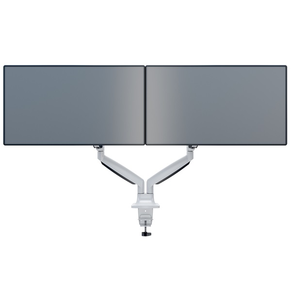 MULTIBRACKETS 2 karos asztali konzol, M Deskmount Gas Spring Dual White (15-27", max.VESA: 100x100 mm, 9 kg)
