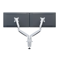 MULTIBRACKETS 2 karos asztali konzol, M Deskmount Gas Spring Dual White (15-27", max.VESA: 100x100 mm, 9 kg)