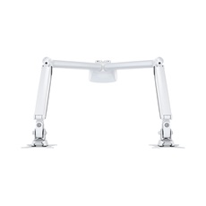 MULTIBRACKETS 2 karos asztali konzol, M Deskmount Gas Spring Dual White (15-27", max.VESA: 100x100 mm, 9 kg)