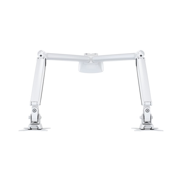 MULTIBRACKETS 2 karos asztali konzol, M Deskmount Gas Spring Dual White (15-27", max.VESA: 100x100 mm, 9 kg)