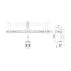 MULTIBRACKETS 3 karos asztali konzol, M VESA Desktopmount Triple Desk Clamp 15"-24"