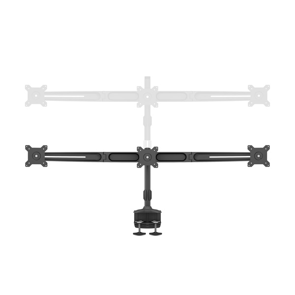MULTIBRACKETS 3 karos asztali konzol, M VESA Desktopmount Triple Desk Clamp 15"-24"