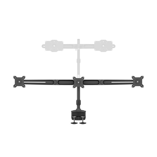 MULTIBRACKETS 3 karos asztali konzol, M VESA Desktopmount Triple Desk Clamp 15"-24"