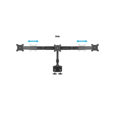 MULTIBRACKETS 3 karos asztali konzol, M VESA Desktopmount Triple Desk Clamp 15"-24"