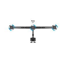 MULTIBRACKETS 3 karos asztali konzol, M VESA Desktopmount Triple Desk Clamp 15"-24"