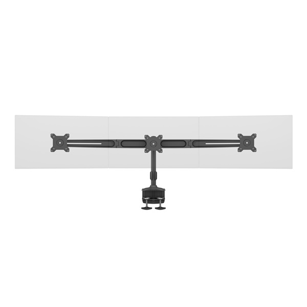 MULTIBRACKETS 3 karos asztali konzol, M VESA Desktopmount Triple Desk Clamp 15"-24"