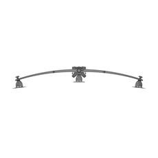 MULTIBRACKETS 3 karos asztali konzol, M VESA Desktopmount Triple Desk Clamp 15"-24"