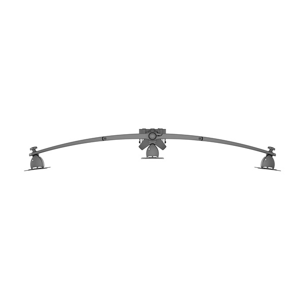 MULTIBRACKETS 3 karos asztali konzol, M VESA Desktopmount Triple Desk Clamp 15"-24"