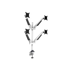 MULTIBRACKETS 4 karos asztali konzol, M VESA Gas Lift Arm Quad White (15-32", max.VESA: 100x100 mm, 10 kg)
