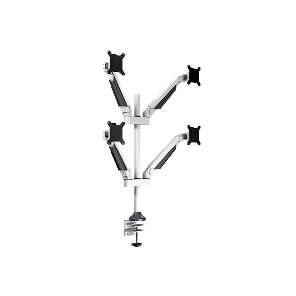 MULTIBRACKETS 4 karos asztali konzol, M VESA Gas Lift Arm Quad White (15-32", max.VESA: 100x100 mm, 10 kg)