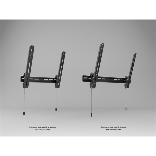 MULTIBRACKETS Fali konzol, M Universal Wallmount Tilt Air Medium Black (32-55", max.VESA: 400x400 mm, 50 kg)