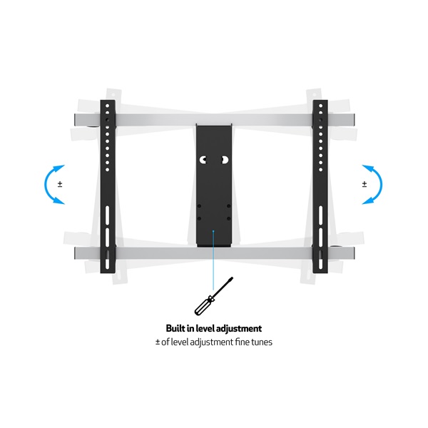 MULTIBRACKETS Fali konzol, M VESA Flexarm Thin Black Large (37-65", max.VESA: 600x400 mm, 30 kg)