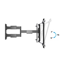 MULTIBRACKETS Fali konzol, M VESA Flexarm Thin Black Large (37-65", max.VESA: 600x400 mm, 30 kg)