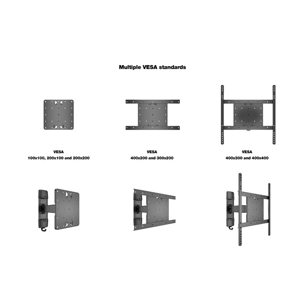MULTIBRACKETS Fali konzol, M VESA Flexarm Tilt & Turn II (32-50", max.VESA: 400x400 mm, 25 kg)