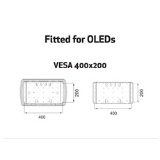 MULTIBRACKETS Fali konzol, M VESA Super Slim Tilt & Turn (32-65", max.VESA: 400x400 mm, 40 kg)