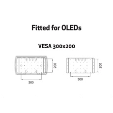 MULTIBRACKETS Fali konzol, M VESA Super Slim Tilt & Turn (32-65", max.VESA: 400x400 mm, 40 kg)