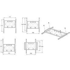 MULTIBRACKETS Fali konzol, M VESA Super Slim Tilt & Turn (32-65", max.VESA: 400x400 mm, 40 kg)