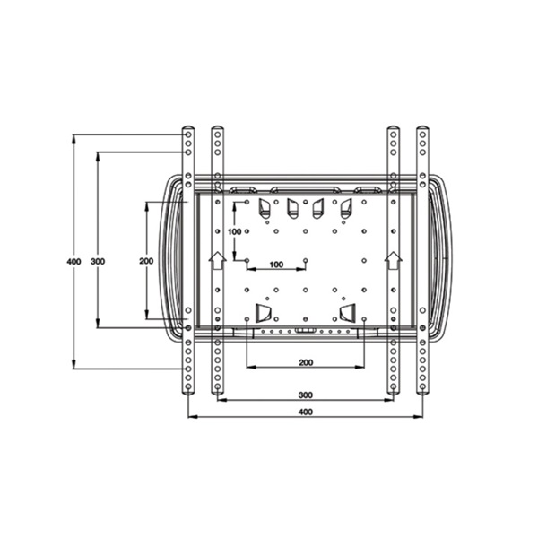 MULTIBRACKETS Fali konzol, M VESA Super Slim Tilt & Turn (32-65", max.VESA: 400x400 mm, 40 kg)