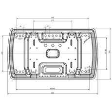 MULTIBRACKETS Fali konzol, M VESA Super Slim Tilt & Turn (32-65", max.VESA: 400x400 mm, 40 kg)