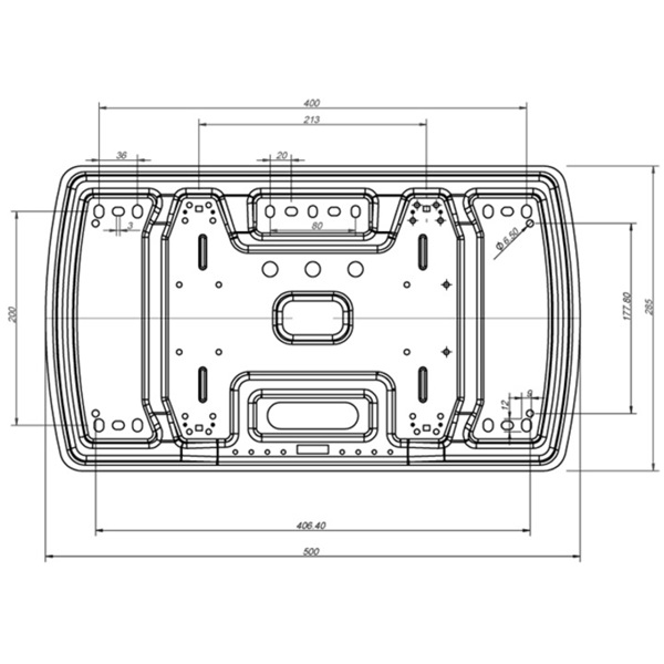 MULTIBRACKETS Fali konzol, M VESA Super Slim Tilt & Turn (32-65", max.VESA: 400x400 mm, 40 kg)