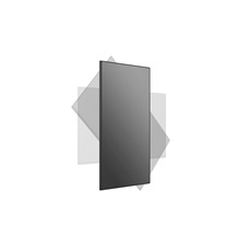 MULTIBRACKETS Gurulós padlóállvány, M Public Display Stand 180 HD Single Black (55-80", max.VESA: 800x500 mm, 60 kg)