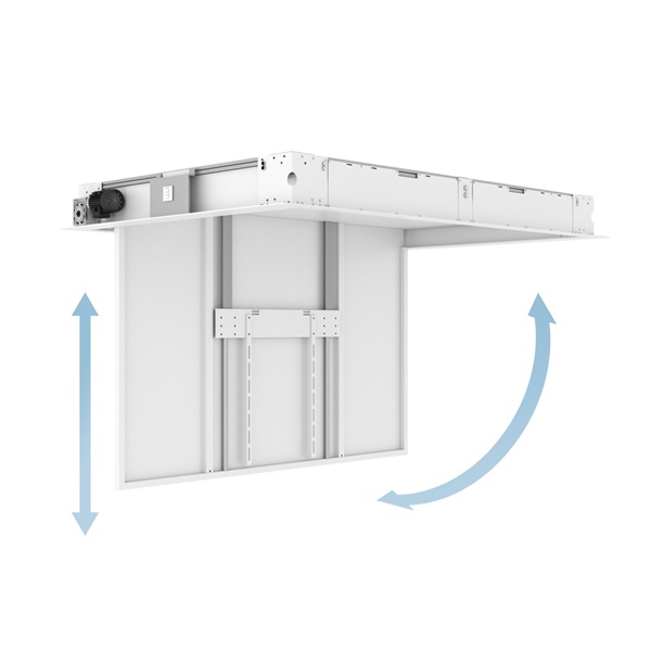 MULTIBRACKETS Motoros mennyezeti konzol, M Motorized Ceilingmount Inverted Extensional w/lid 65"-86"