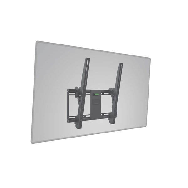 MULTIBRACKETS Fali konzol, M Universal Tilt Wallmount Black Medium (32-65", max.VESA: 400x400 mm, 75 kg)