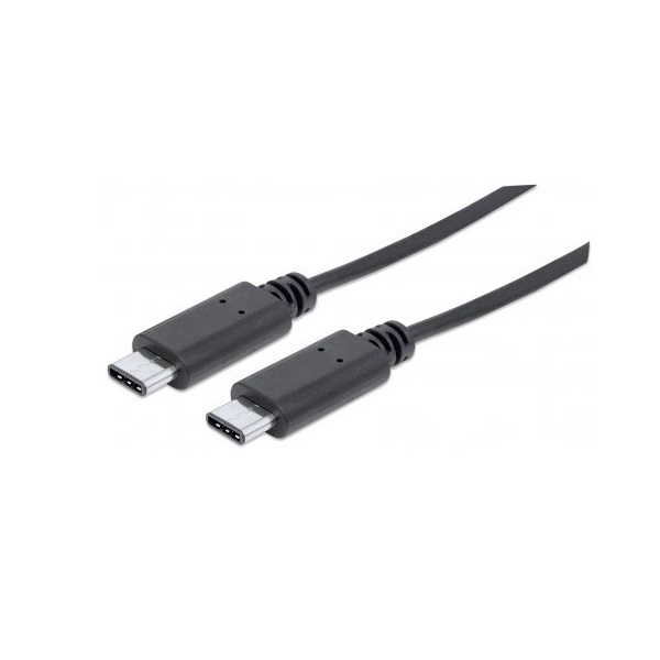 Manhattan kábel USB 3.1 C - 3.1 C M/M 1m fekete