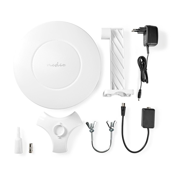 NEDIS ANOR5003BK700 kültéri HDTV antenna, Aktív Csatl. típ.: F-csatlakozó | FM / UHF / VHF Fogadási hatótáv: 0-50km