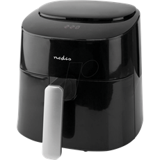 NEDIS KAAF160BK forrólevegős sütő, űrtartalom: 4,2 L, időzítő: 240 perc, digitális, teljesítmény: 1500W, 8 programos