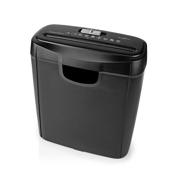 Nedis PASH112BKA4 iratmegsemmisítő, A4- es, 10L megsemmisített irat, DIN P-2 biztonsági szint – 6 mm széles csíkok