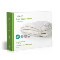 NEDIS PEBL120CWT1 elektromos fűthető takaró, 150 cm x 80 cm, 100% szintetikus gyapjú, mosható,3 hőmérséklet fokozat