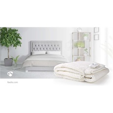 NEDIS PEBL120CWT1 elektromos fűthető takaró, 150 cm x 80 cm, 100% szintetikus gyapjú, mosható,3 hőmérséklet fokozat