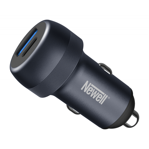 NEWELL CC-001 PD 89W autós töltő, szivargyújtó / USB-A / USB-C, 2 eszköz töltés, 89W, 40 hónap garancia