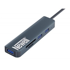 NEWELL HUN 5 in 1 USB-C univerzális elosztó, 2 db USB 2.0 + 1 db UDB 3.0 + SD + micro kártya olvasó, plug / play