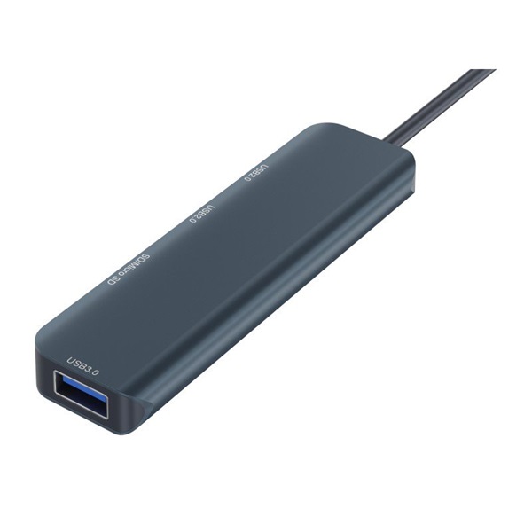 NEWELL HUN 5 in 1 USB-C univerzális elosztó, 2 db USB 2.0 + 1 db UDB 3.0 + SD + micro kártya olvasó, plug / play