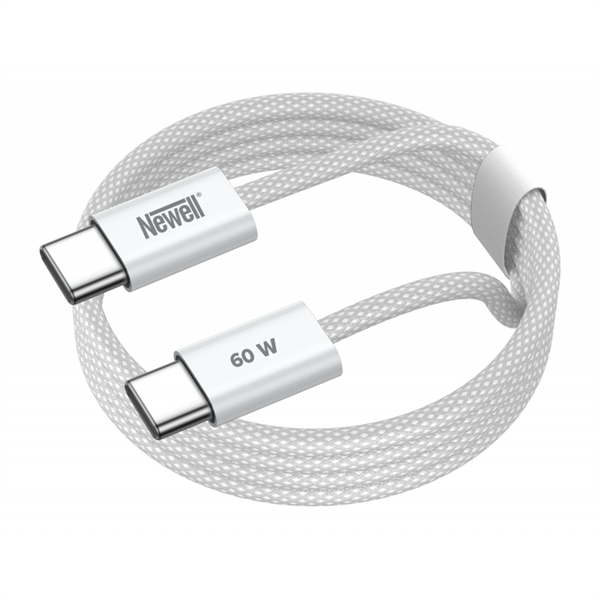 NEWELL USB-C - USB-C gyorstöltő kábel, 60W, 2m, adatátvitel 480 Mbps, 40 hónap garancia,