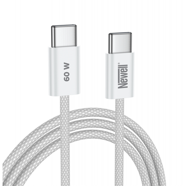 NEWELL USB-C - USB-C gyorstöltő kábel, 60W, 2m, adatátvitel 480 Mbps, 40 hónap garancia,