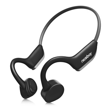 NICEBOY HIVE Bones 2 sportoláshoz tervezett vezeték nélküli fülhallgató, Fekete