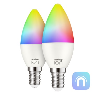 NICEBOY ION SmartBulb (Color) RGB E14 Set okosizzó, 2db