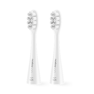 NICEBOY ION Sonic replacement brush head 2 pcs Soft, white