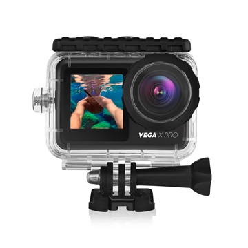 NICEBOY VEGA X PRO akciókamera (4K/vízálló/X-STEADY stabilizálás/LCD és elülső kijelző/WiFi/webkamera funkció)